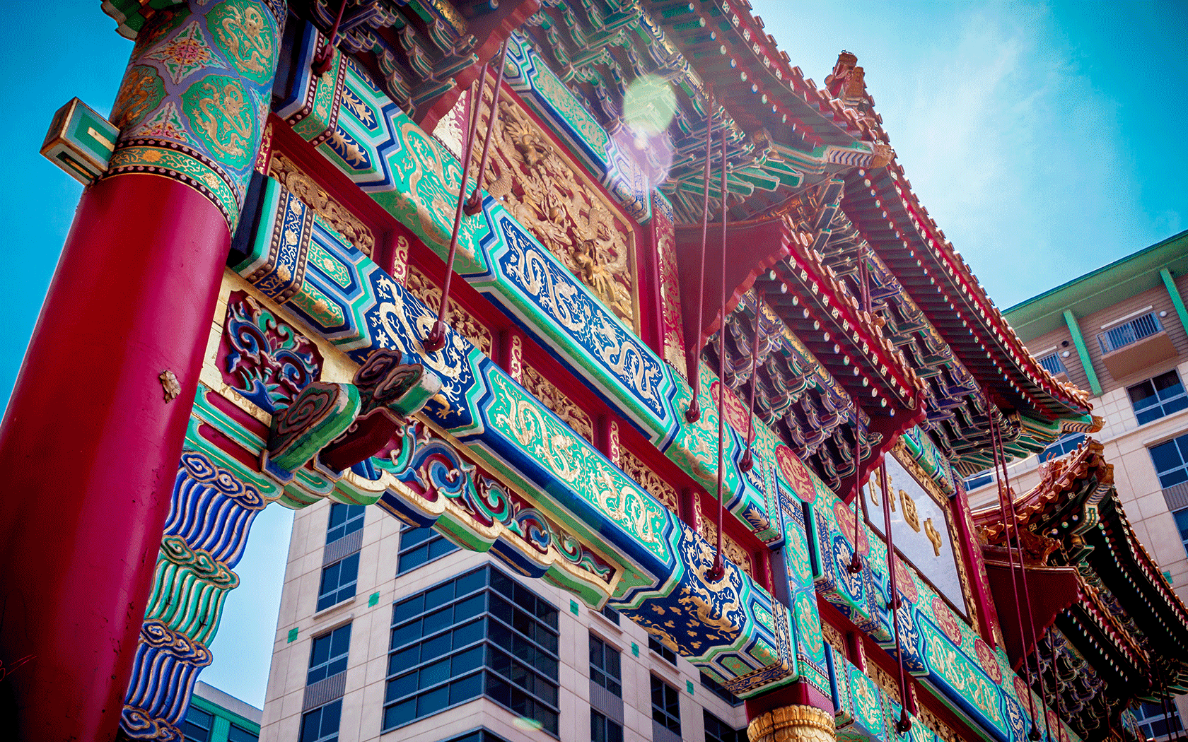 Arch located in Chinatown neighborhood