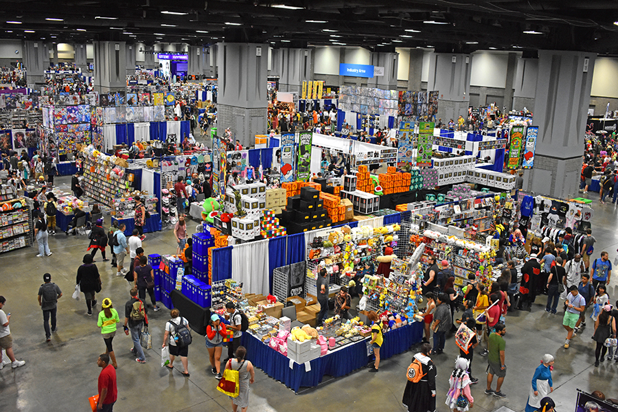 Crowd inside the convention center for Otakon