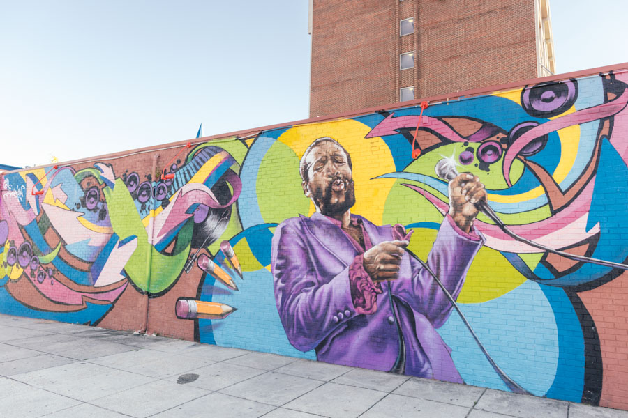 Marvin Gaye Street Mural in Shaw - Street Art in Washington, DC