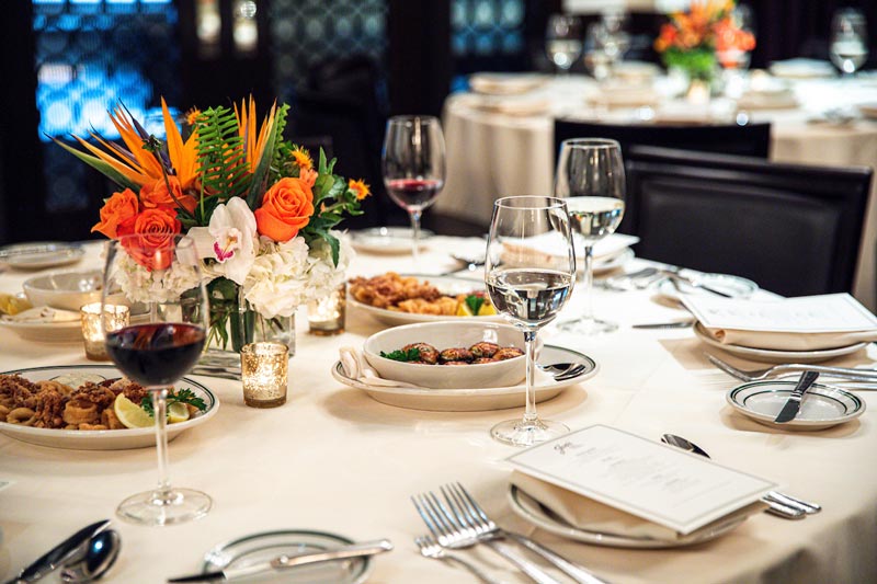 Private dining space at Joe's Seafood, Prime Steak and Stone Crab in Washington, DC